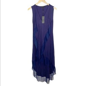 BCBGMaxAzria Blue Cydnee High Low Dress